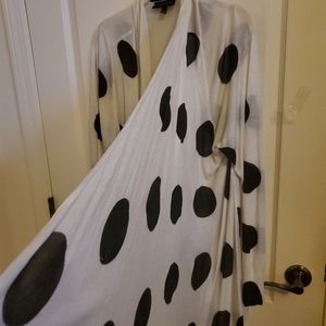 Lane Bryant Women's 22W/24W lightweight shrug, asymmetric neck-line